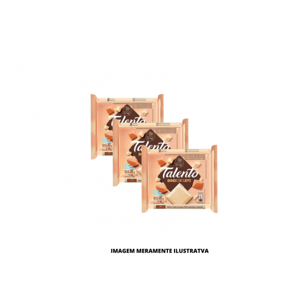 CHOCOLATE - GAROTO - 85g TALENTO DOCE DE LEITE - DP12